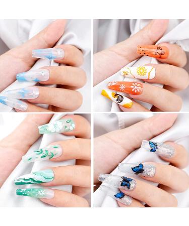 Nail Stamping Kit with 5 Flower Pattern Plates - Stamping Nail Polish for Gel Nails - Buy Online on GoSupps.com