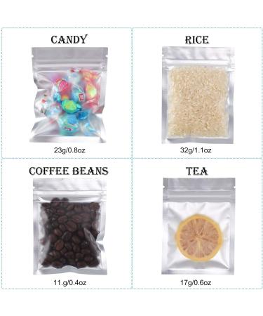 100 Pieces Holographic Storage Bags for Food - Light Blue 4 x 6 Inch - Buy Online on GoSupps.com