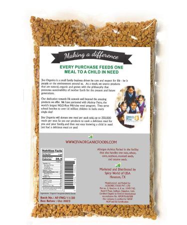 Buy Jiva Organics Organic Methi Seeds 7 oz (200 g) - Premium Quality & Natural Flavor - Buy Online on GoSupps.com