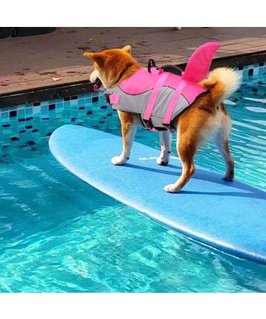 Cit toile Dog Life Jacket - Shark Design Lightweight & Safe Water Sports Vest for Small Medium & Large Dogs - Reflective & Durable in Pink - XS Size - Buy Online on GoSupps.com
