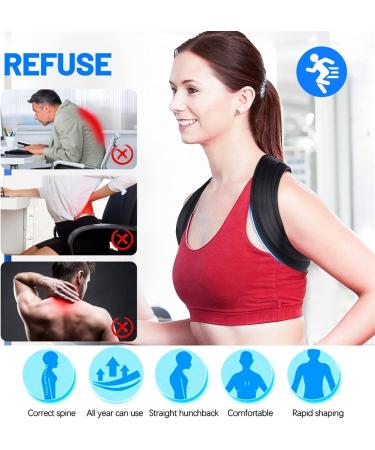 Adjustable Back Posture Corrector Invisible Anti-Hunchback Shoulder Neck Clavicle Fixation Correction Belt for Student and Adult (Size : X-Large) Medium - Buy Online on GoSupps.com