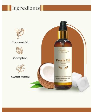 Siya Ayurveda Psoria Oil - Natural Ayurvedic Treatment for Psoriasis | Scalp & Skin Care | 100% Natural Ingredients | 100 ml - Buy Online on GoSupps.com