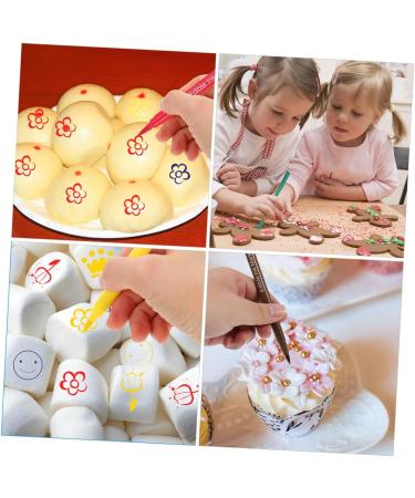 FUNOMOCYA 6pcs Biscuits Decor Cake Boxes Portable Edible Pens Edible Pens for Cookie Edible Marker Plastic - Buy Online on GoSupps.com
