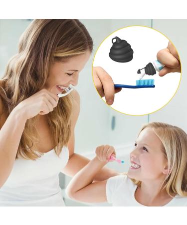 Funny Toothpaste Cover - Creative Dog Toothpaste Toppers Squeezer | Multifunctional Self Closing Toothpaste Caps Odorless Toothpaste Dispenser Caps for Kids Adults Hudhowks Black - Buy Online on GoSupps.com
