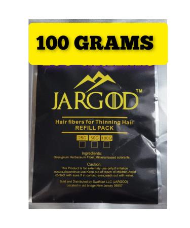 100 Gram Hair Building Fibers - Refill Your Existing Fiber Bottle - Hair Filler Fibers - Hair Loss Concealer For Thinning Hair by JARGOD (Dark Brown)