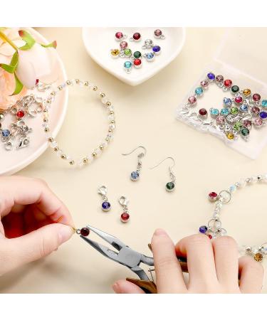 120-Piece Birthstone, Flower, and Bling Charms Set for Jewelry Making - 12 Colors - Buy Online on GoSupps.com