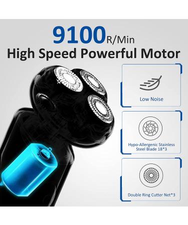 Beautiplove Mens Electric Razor Set with Extra Blade | LED Cordless Rechargeable Shaver for Men | Wet/Dry Close Shave Grooming Kit with Trimmer - Buy Online on GoSupps.com