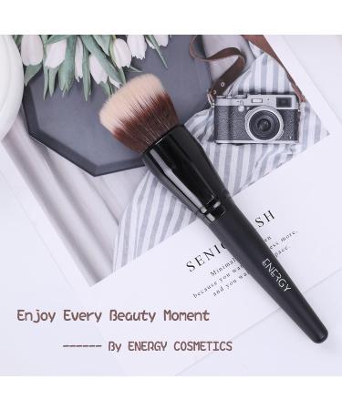 ENERGY Smoothing Face Brush - Premium Vegan Makeup Brush for Liquid Foundation Blusher & Powder Blending - Flawless Kabuki Stippling & Buffing Brush for All Skin Types - Buy Online on GoSupps.com