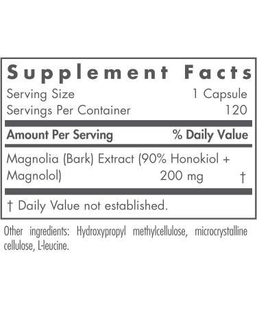Nutricology Magnolia Extract - 120 Vegetarian Capsules | Stress & Sleep Support | Cortisol Balance - Buy Online on GoSupps.com