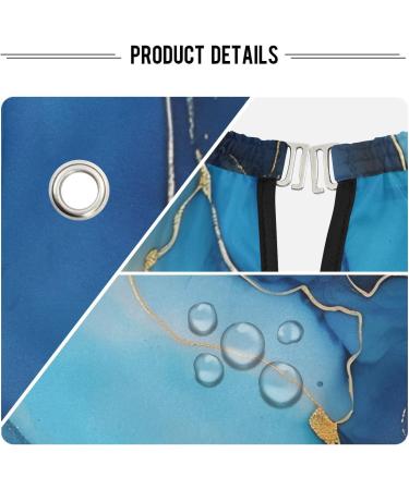 Shop Waterproof Barber Cape - Blue Marble & Cheetah Haircut Bib for Men & Women | Durable Hair Cutting Cape - Buy Online on GoSupps.com