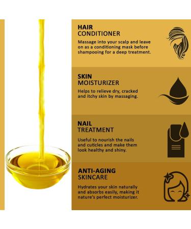 VoilaVe Organic Moroccan Argan Oil - Skin, Nails & Hair Growth - Face Moisturizer with Vitamin E - Women's Face & Neck Lotion - Buy Online on GoSupps.com