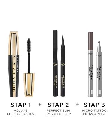 L'Or al Paris Volume Million Lashes Mascara - Extra Black 3 Pack (9.2ml) | Premium Definition & Volume International Shipping - Buy Online on GoSupps.com