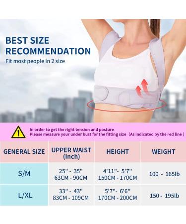 NLNYCT Posture Corrector for Women - Adjustable Back Brace for Pain Relief - L/XL (35-45 Inch) - Buy Online on GoSupps.com