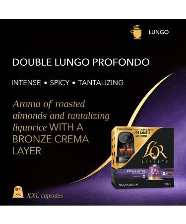 L OR BARISTA Double Lungo Profondo XXL Aluminium Coffee Capsules (5 X 10 Pods) Intensity 8 - Buy Online on GoSupps.com