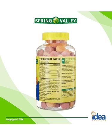 Spring Valley Calcium Plus Vitamin D Adult Gummies 100 Ct Bundle - A to Z Vitamins & Minerals - Assorted Flavors - Better Idea Guide - 2 Items - Buy Online on GoSupps.com