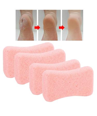 Pumice Stone pumice 4 pieces foot care for the removal of hard skin and cornea easily portable safety materials perfect for feet hands and body peeling pink pink