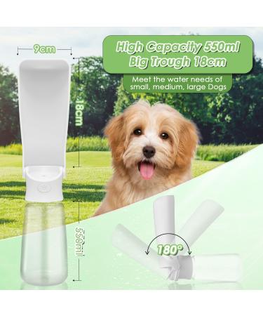 Petcooz 550ml Foldable Dog Drinking Bottle - Portable Water Bottle for Dogs & Cats - Ideal for Hiking & On-the-Go Hydration - Buy Online on GoSupps.com
