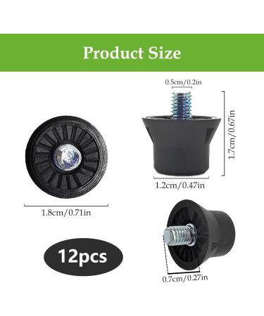 Chennan 12-Piece Replacement Spikes for Soccer & Rugby Shoes - Durable Abrasion-Resistant High Compatibility Spikes for Track Long Jump Walking & Hiking - Buy Online on GoSupps.com