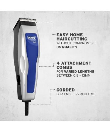 Wahl HomePro Basic Corded Hair Clipper - Easy-to-Use Haircut Kit for Men - Buy Online on GoSupps.com
