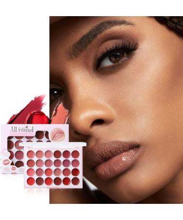 ETUCYNG Lip Gloss Palette Palette Lip Gloss Moisturizing Lip Balm 24 Colors Wearable Lipstick Sheet Long Lasting Moisturizing Lip Gloss for Women Ladies - Buy Online on GoSupps.com