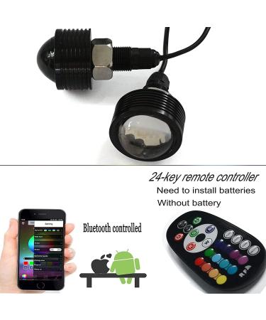 JXOFROAD RGB Boat Drain Plug Light - 12V Waterproof Stainless Steel Transom Marine Light for Night Fishing - Buy Online on GoSupps.com