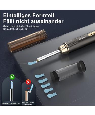 Premium Ear Wax Removal Otoscope - 1920P HD Camera 6 LED Lights iOS & Android Compatible Includes 10 Silicone Ear Tips for Adults Children & Pets - Buy Online on GoSupps.com