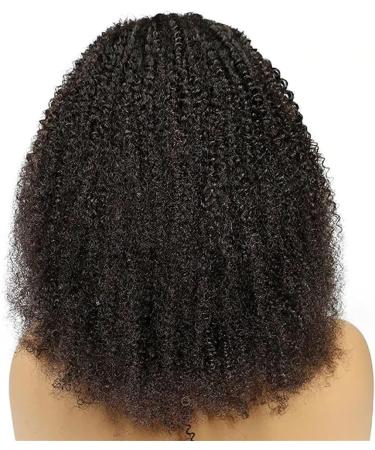 22 Inch Brazilian Virgin Kinky Curly Lace Front Wig - 150% Density, Pre-Plucked with Baby Hair - Natural Black 180 Density - for Black Women - MSGEM - Buy Online on GoSupps.com