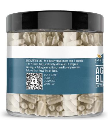 Earthborn Elements Agaricus Blazei 200 Capsules Pure & Undiluted No Additives 200 Count (Pack of 1) - Buy Online on GoSupps.com