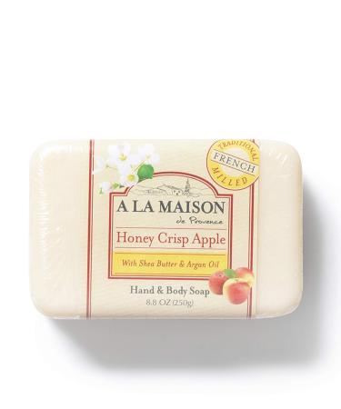 A LA MAISON Honeycrisp Apple Bar Soap - Triple French Milled Natural Hand Soap (8.8 oz, Pack of 3) - Buy Online on GoSupps.com