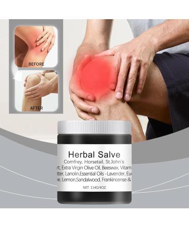 Organic Herbal Salve 4 oz - Comfrey Moisturizing Body Salve for Adults & Elderly | Natural Skin Care Solution - Buy Online on GoSupps.com
