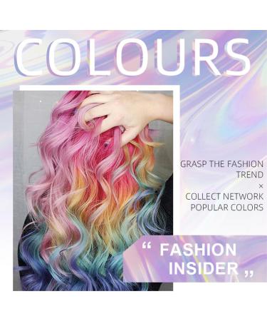 6 couleurs instantan es pour coloration temporaire des cheveux mascara lavable pour cheveux brillants craie color e arc-en-ciel pour filles femmes et hommes anniversaire Halloween - Buy Online on GoSupps.com