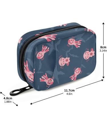 Shop Pfrewn 7 Day Pill Organizer Case - Octopus & Axolotls Travel Pill Box | Portable Vitamin & Medicine Holder - Buy Online on GoSupps.com