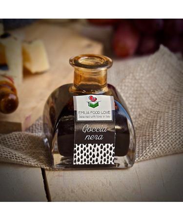GOCCIA NERA - Black Balsamic Condiment 8 Years Aged - Made in Italy - EMILIA FOOD LOVE - Selected with Love in Italy - Condimento Balsamico invecchiato 8 anni - Buy Online on GoSupps.com