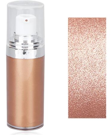 Glitter Body Makeup Liquid Cream - Shimmery Rose Gold Highlighter for Face & Skin | Moisturizing Lotion with Natural Glow Finish - Buy Online on GoSupps.com