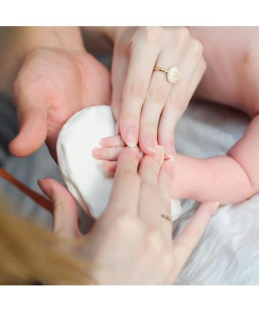 Chuckle Baby Hand and Foot Clay Print Photo Frame Keepsake Kit - Perfect Gift for Mothers Day, New Parents, Baby Shower - Nursery Room Decor - White - Buy Online on GoSupps.com