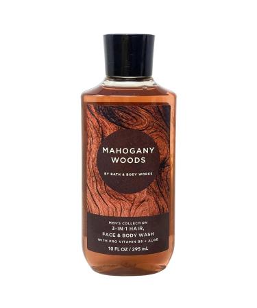 Bath & Body Works Men's Collection Mahogany Woods Body Cream and 3-in-1 Hair Face & Body Wash Bundle with a Cabin Spice Bar Soap - Full Size - Buy Online on GoSupps.com