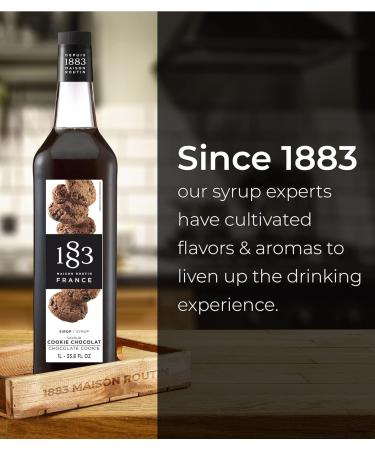 Maison Routin 1883 Chocolate Cookie Syrup Glass Bottle 1000 Milliliter - Buy Online on GoSupps.com