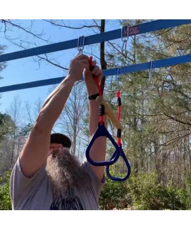 Lily's Things Trapeze Swing Bar with Gymnastic Rings - Ninja Warrior Accessories for Kids - Easy Attachment to Home Playground Equipment - Buy Online on GoSupps.com