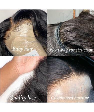 MDL 180% High Density 12 Inch Body Wave Lace Front Human Hair Wig - Pre Plucked, Bleached Knots, Glueless Brazilian Virgin Hair - 4x4 Closure Wigs - Buy Online on GoSupps.com