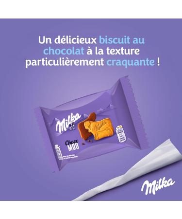 Milka Choco Moo - Milk Chocolate Covered Biscuit - Display of 24 Packets (40g) - Buy Online on GoSupps.com