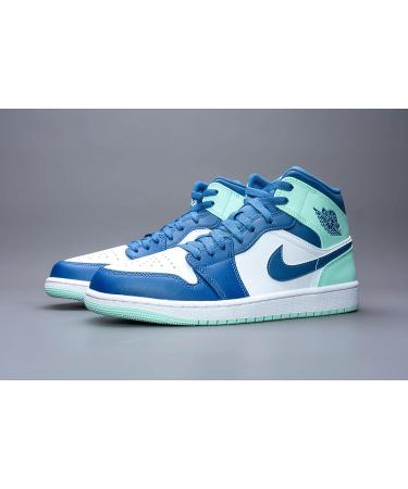 Nike Air Jordan 1 Mid Sneaker - Mystic Navy/Mint Foam-White | Men's Size 11 - Buy Online on GoSupps.com