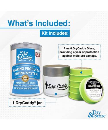 DryCaddy by Dry & Store | Hearing Aid Dry Aid Kit - Moisture Protection for Cochlear Implants & Electronics - Buy Online on GoSupps.com