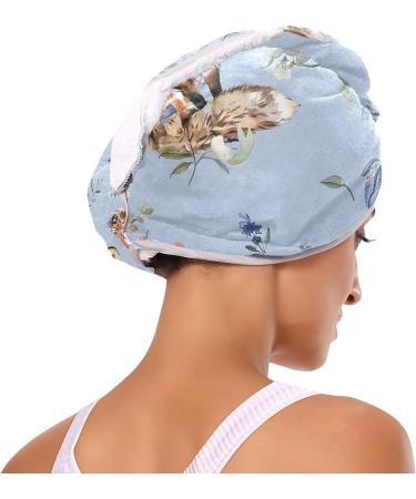 Adventure Fox Light Blue Hair Towel 2 Pack - Super Absorbent Quick Dry Hair Turbans for Women & Girls - Buy Online on GoSupps.com