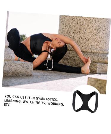 Buy Healvian Adjustable Posture Brace & Hunchback Straightener - Shoulder Support for Men & Kids (Black - Buy Online on GoSupps.com