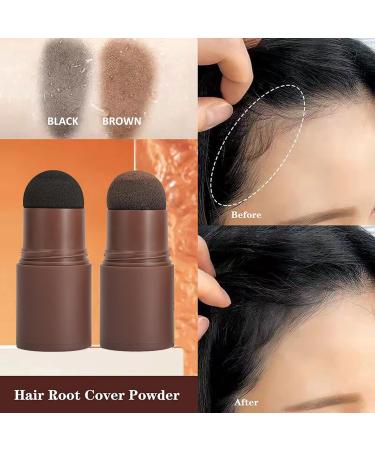 Hair Powder - Root Touch Up Stick - Hairline Shading Powder - Instantly Cover up Grey Root Thicken Full Coverage - Waterproof Longlasting Natural Colour - Modify Shadow Looking Temporary Conceal BROWN - Buy Online on GoSupps.com
