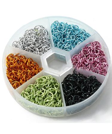 Nail Piercing Dangle Rings Mix Color Open Loops Jewelry DIY Nail Art Charms Glitter 3D Rhinestones Acrylic Decoration - Box of Metal Alloy Designs - Buy Online on GoSupps.com