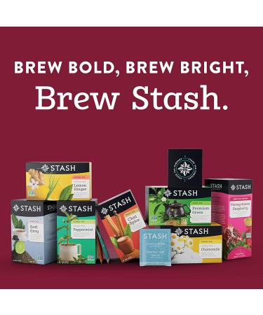 Stash Tea Chai Green Tea - 6 Pack, 120 Bags, Caffeinated, Non-GMO, No Artificial Ingredients - Buy Online on GoSupps.com