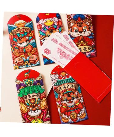 ABOOFAN 72 Pcs Year of The Tiger Red Envelope New Year Red Packet New Year Money Pocket Tiny Bag Year Hong Bao Hongbao Card Envelope Chinese Red Envelope Lucky Paper Year Red Envelope - Buy Online on GoSupps.com