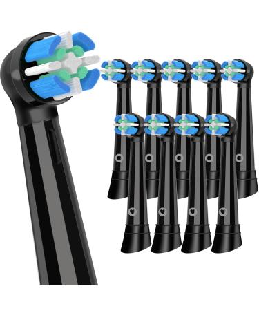 Toothbrush Replacement Heads for Oral B IO Replacement Heads Brush Heads Compatible with Oral B iO Series 3/4/5/6/7/8/9 Electric Toothbrush Black Pack of 10 1 Count (Pack of 10)