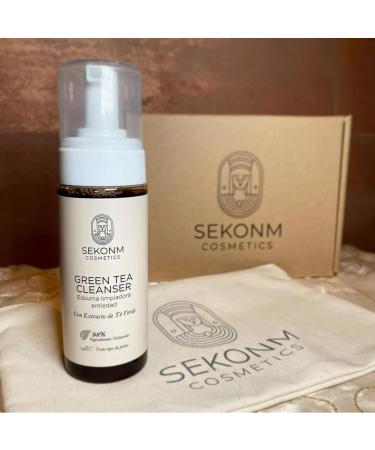  Sekonm cosmetics Anti-aging Green Tea Facial Cleansing Mousse all skin types natural and vegan free of toxins and allergens 150 ml - Buy Online on GoSupps.com